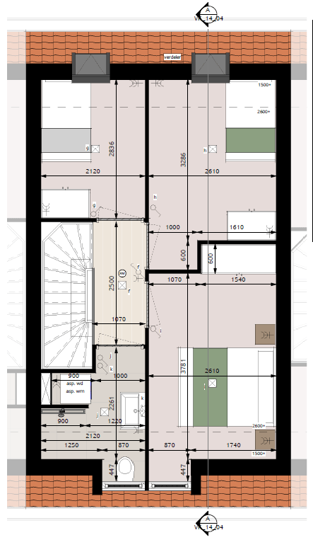 Foto 5 van Starters tussenwoning Blok 3 (Bouwnr. 14)
