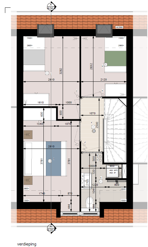 Foto 7 van Gezins-tussenwoning Blok 4 (Bouwnr. 26)