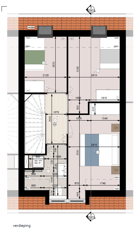 Photo 7 of Gezins-tussenwoning Blok 4 (Bouwnr. 25)