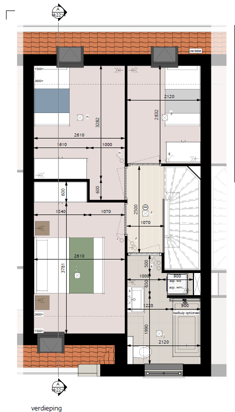 Foto 6 van Gezins-tussenwoning tuit Blok 4 (Bouwnr. 22)