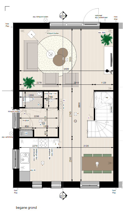 Foto 4 van Gezins-hoekwoning Blok 4 (Bouwnr. 21)