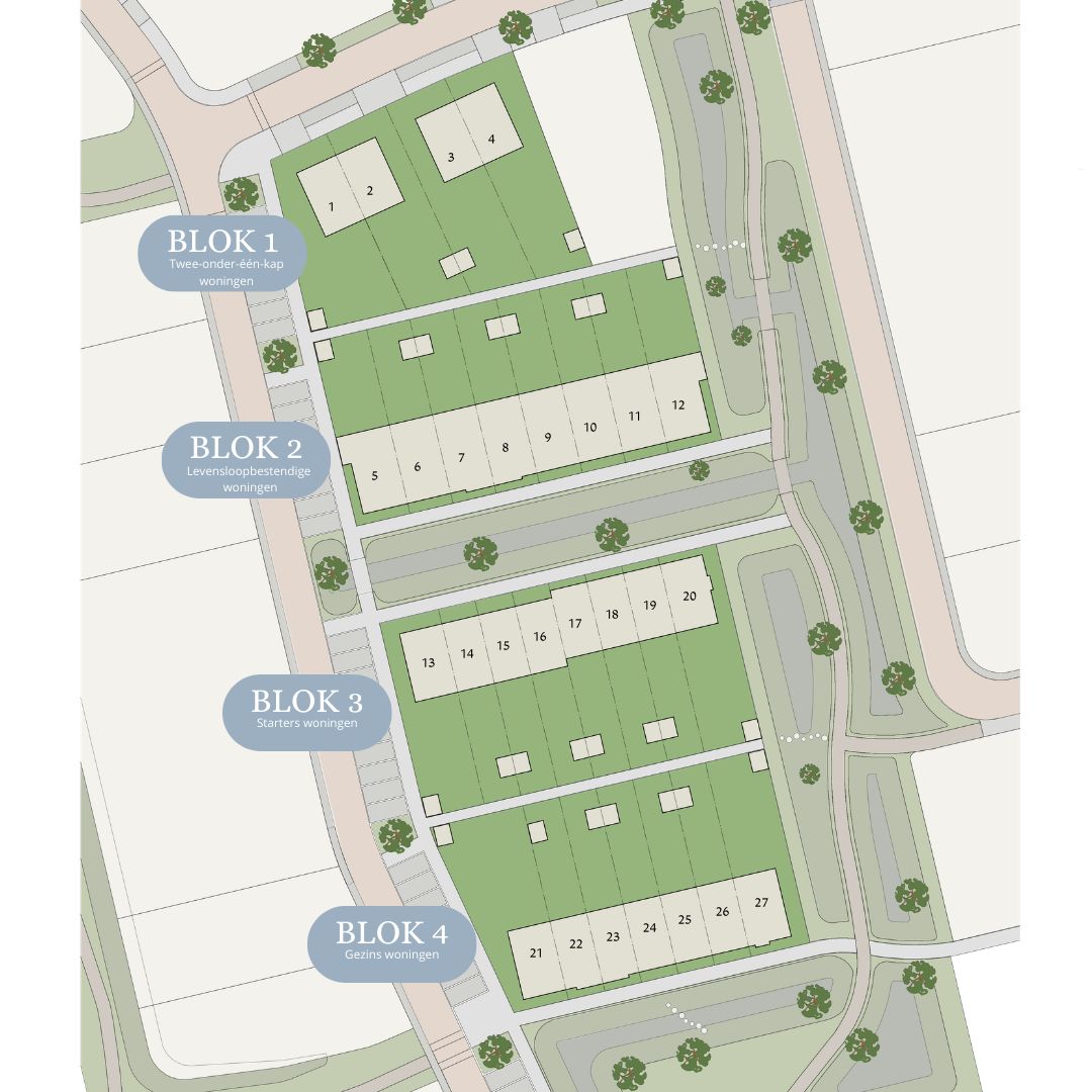 Foto 7 van Starters tussenwoning Blok 3 (Bouwnr. 17)