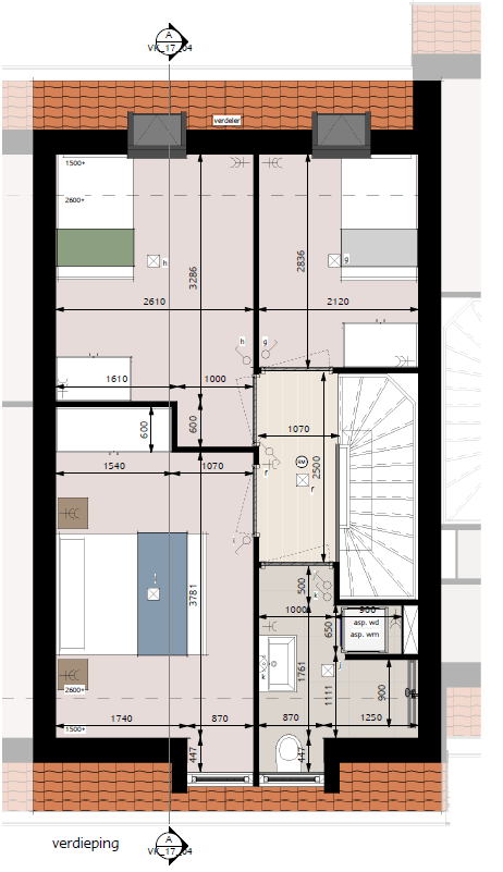Photo 5 of Starters tussenwoning Blok 3 (Bouwnr. 17)