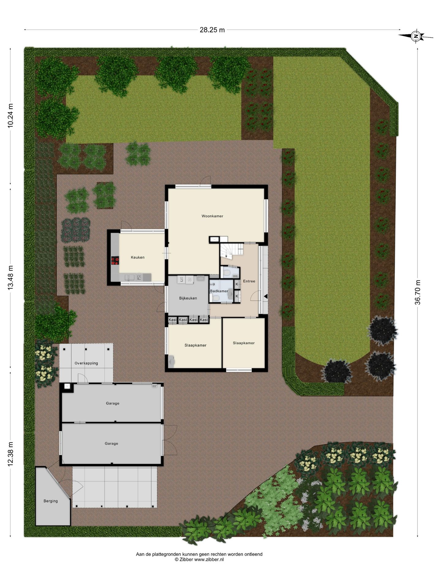Spacious semi-bungalow with large garden near Diepenveen village center — 48