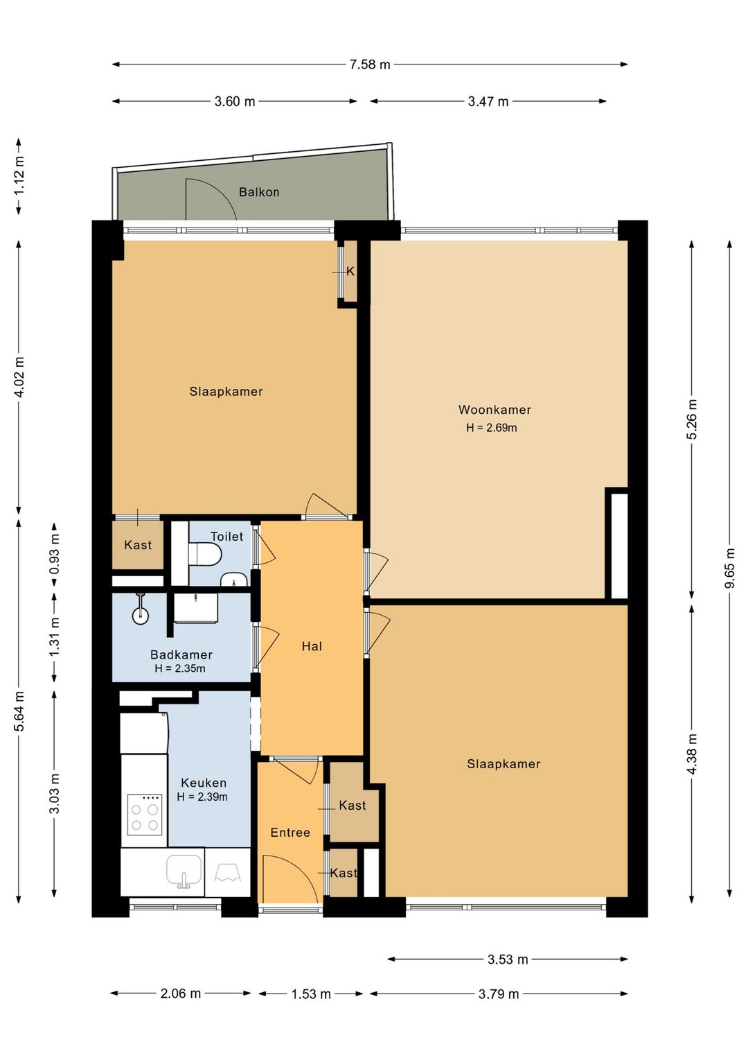 Light apartment with parking in central Rotterdam location — 38