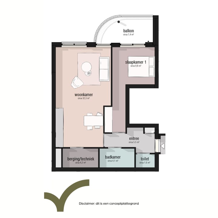 Photo 5 of Type 60 - 70m2 (Bouwnr. 22)