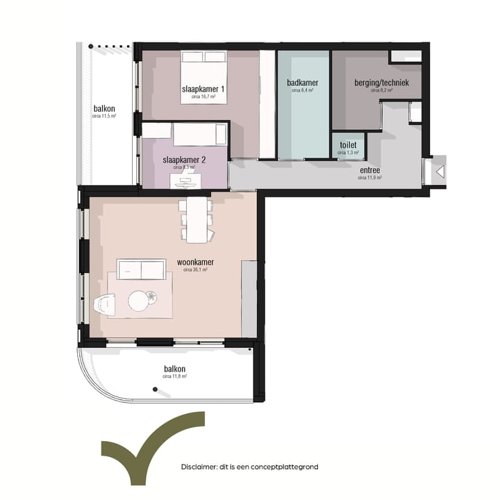 Foto 5 van Type 85 - 95m2 (Bouwnr. 32)