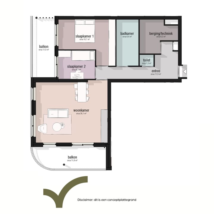 Foto 5 van Type 85 - 95m2 (Bouwnr. 16)