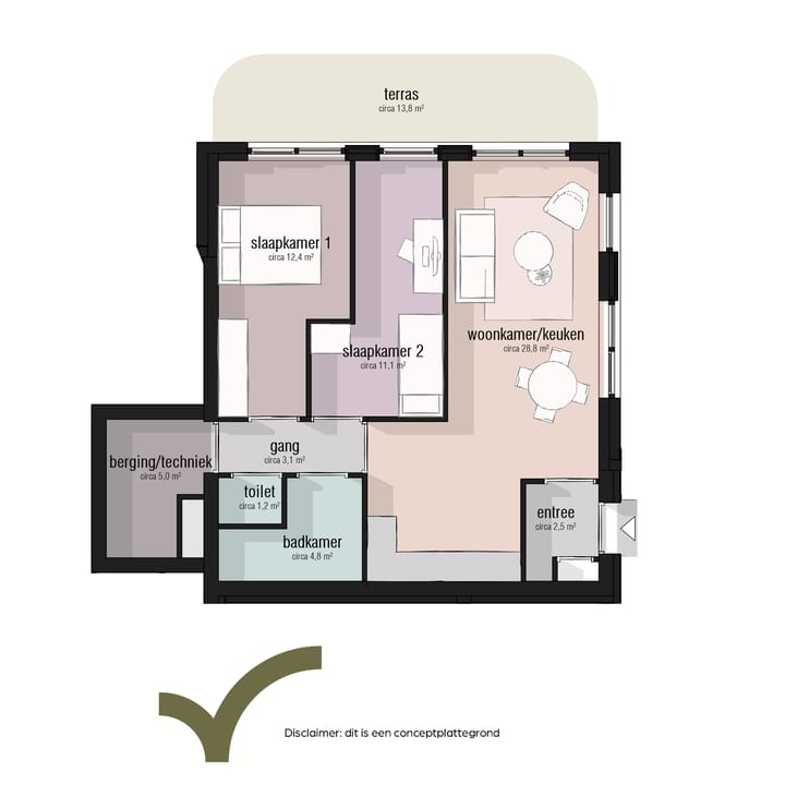 Photo 5 of Type 70 - 80m2 (Bouwnr. 9)