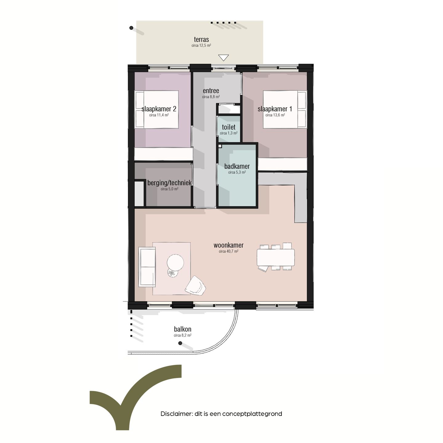 Foto 5 van Type 85 - 95m2 (Bouwnr. 20)