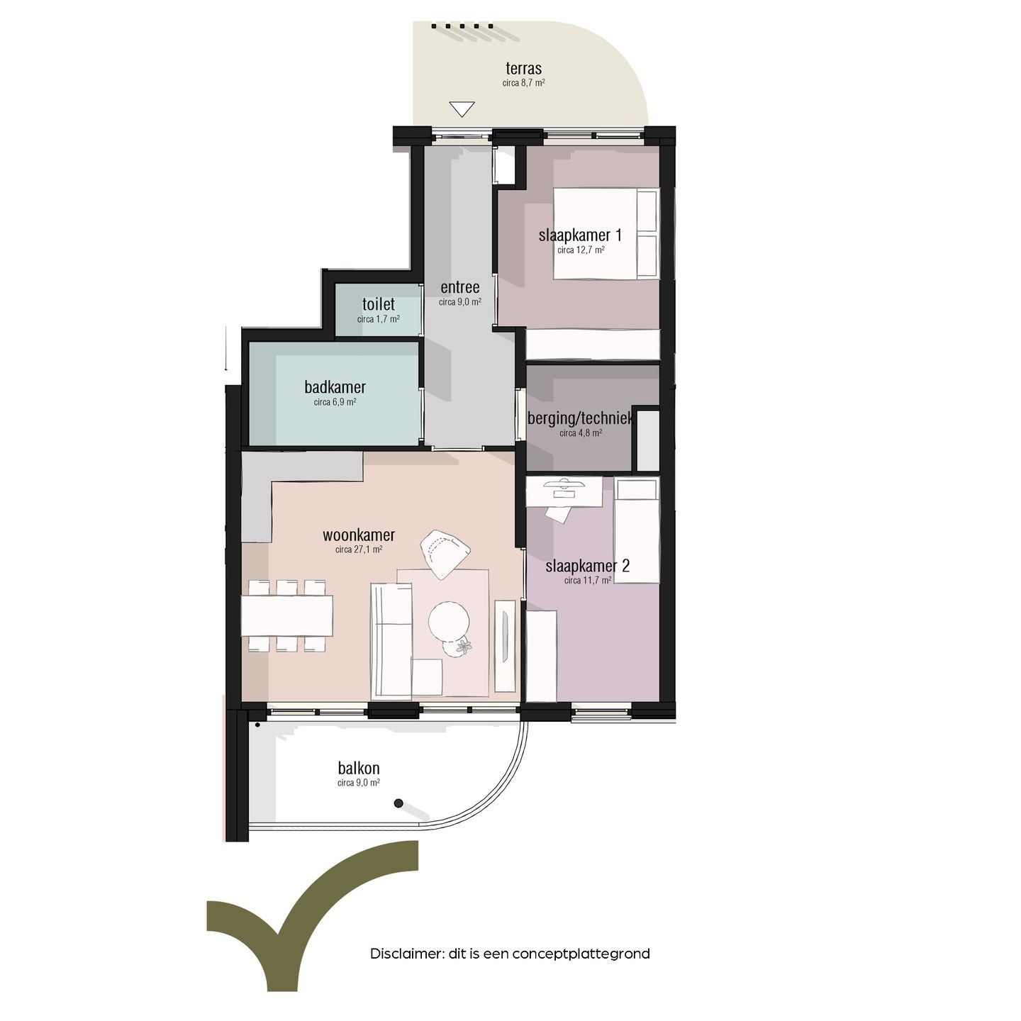 Foto 5 van Type 70 - 80m2 (Bouwnr. 18)