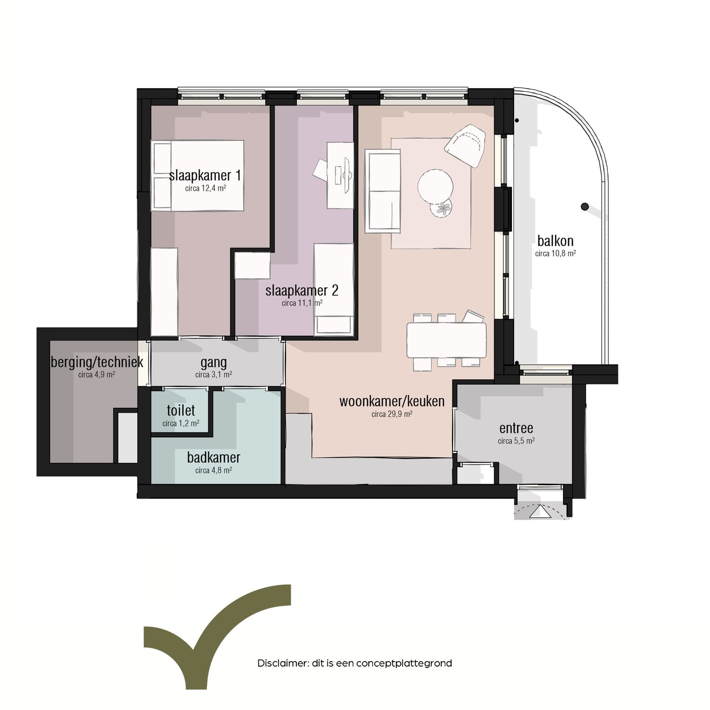 Foto 5 van Type 70 - 80m2 (Bouwnr. 23)