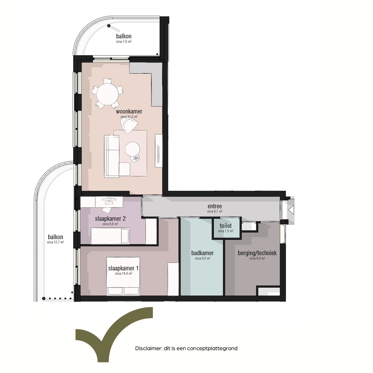 Foto 5 van Type 85 - 95m2 (Bouwnr. 15)