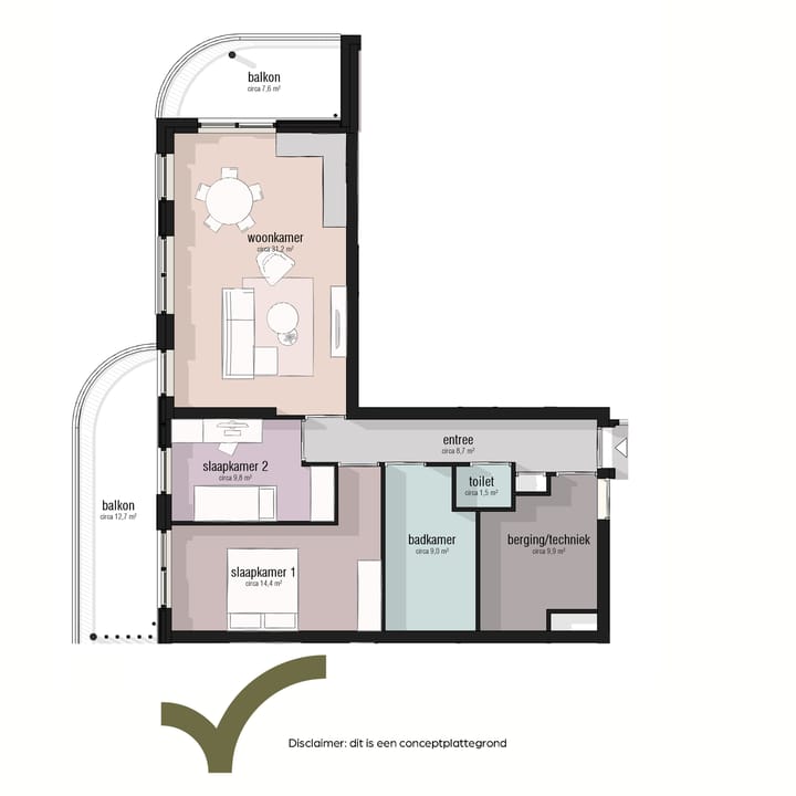 Foto 5 van Type 85 - 95m2 (Bouwnr. 15)
