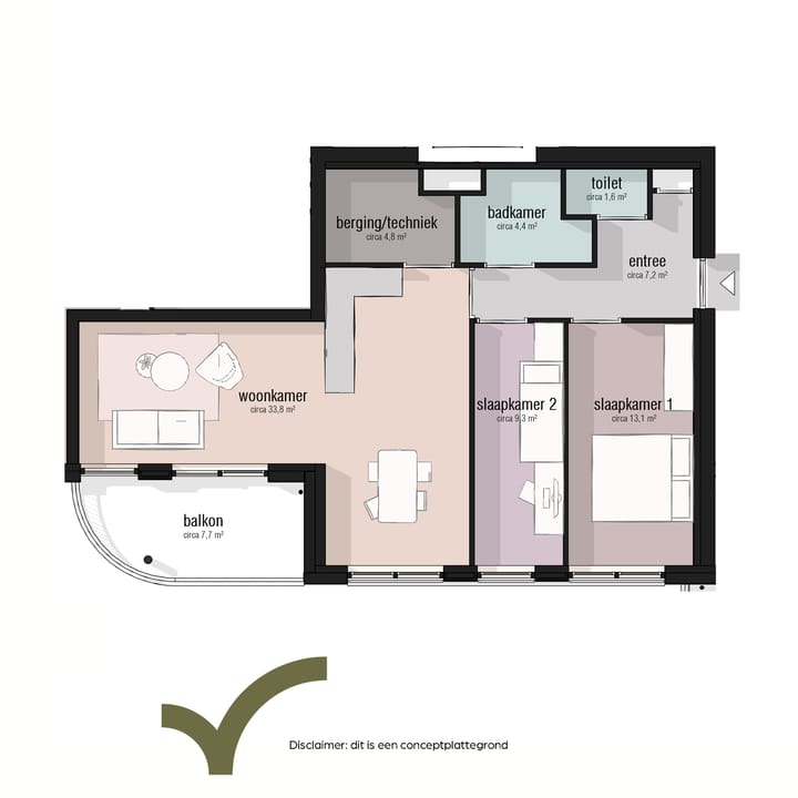 Foto 5 van Type 70 - 80m2 (Bouwnr. 40)