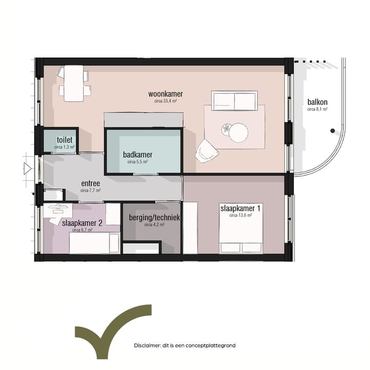 Photo 5 of Type 70 - 80m2 (Bouwnr. 28)