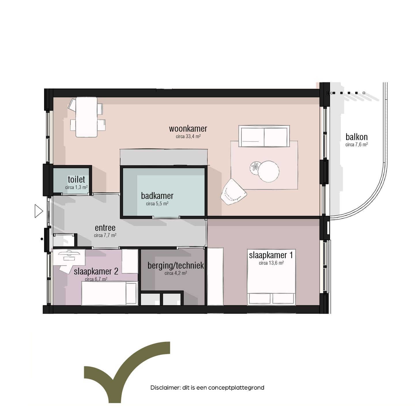 Foto 5 van Type 70 - 80m2 (Bouwnr. 43)