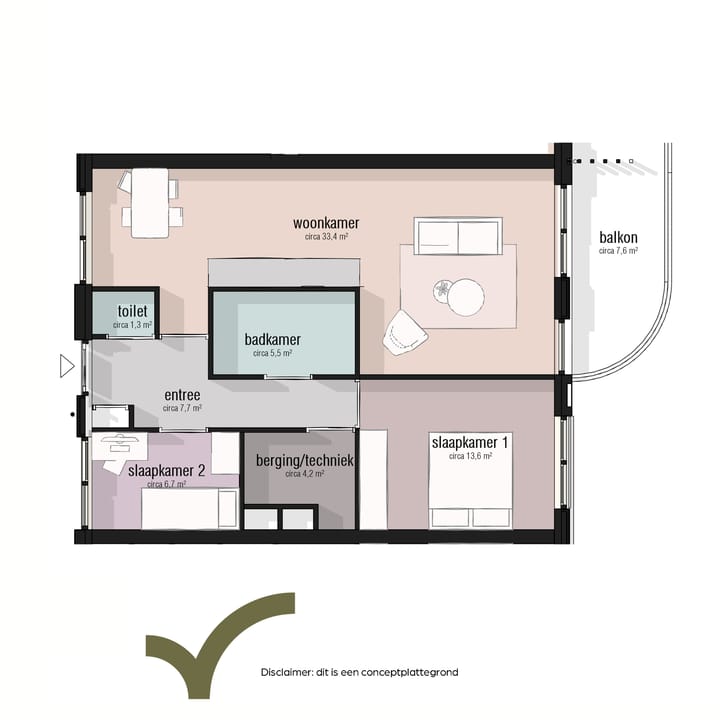 Photo 5 of Type 70 - 80m2 (Bouwnr. 43)