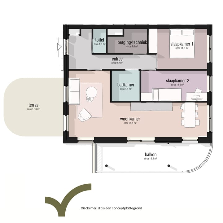 Photo 5 of Type 70 - 80m2 (Bouwnr. 29)