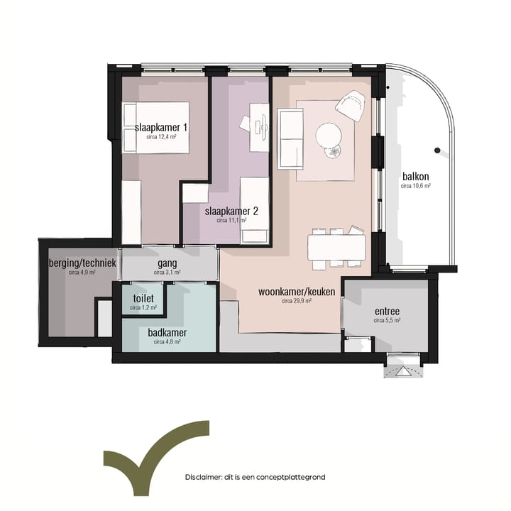 Photo 5 of Type 70 - 80m2 (Bouwnr. 38)