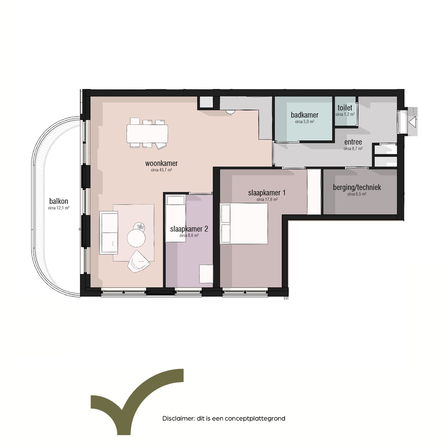 Foto 5 van Type 85 - 95m2 (Bouwnr. 39)