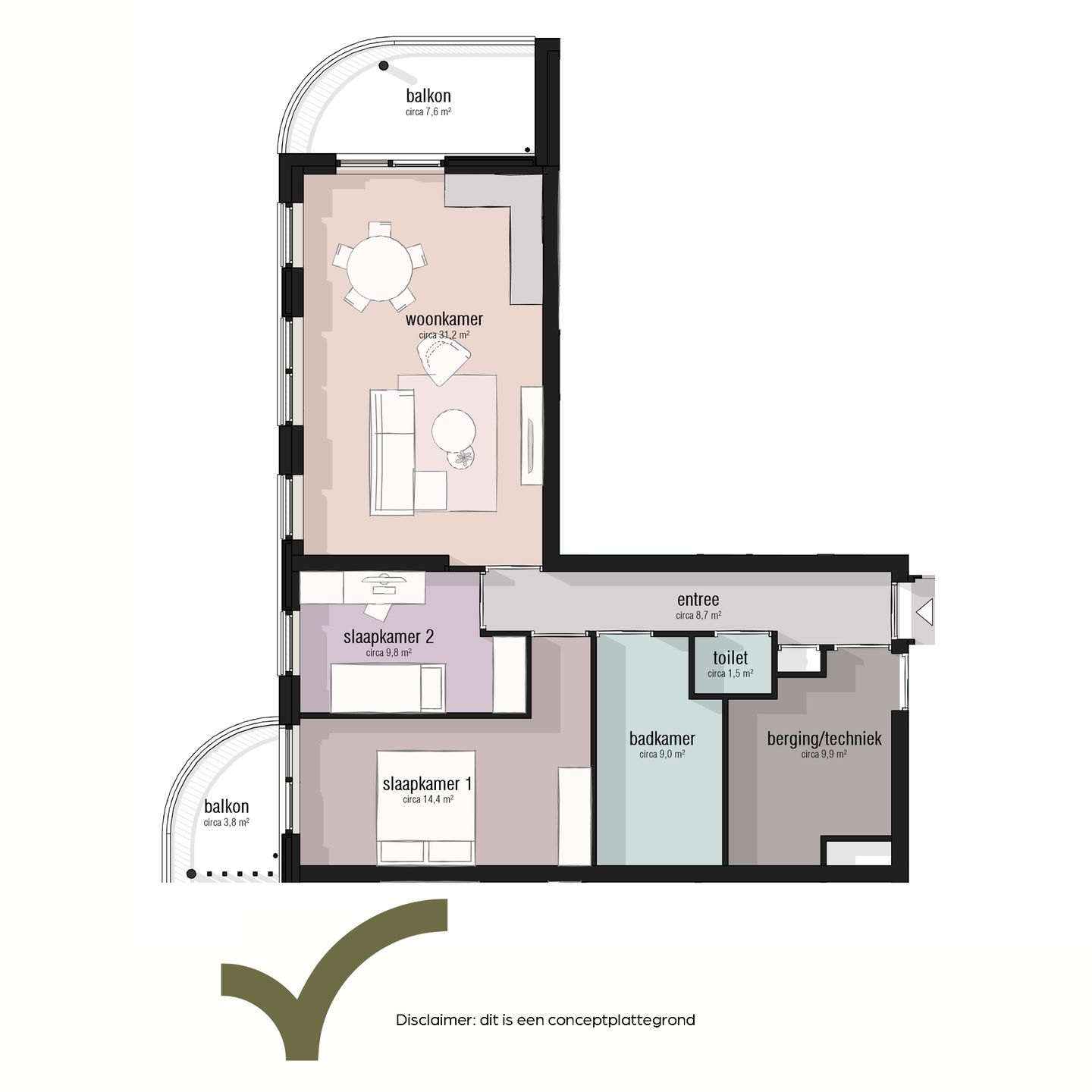Photo 5 of Type 85 - 95m2 (Bouwnr. 31)
