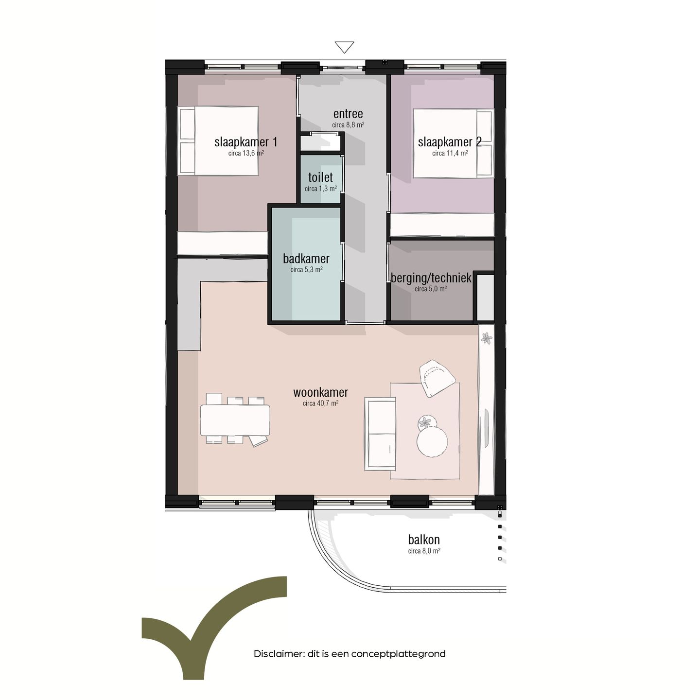 Foto 5 van Type 85 - 95m2 (Bouwnr. 35)