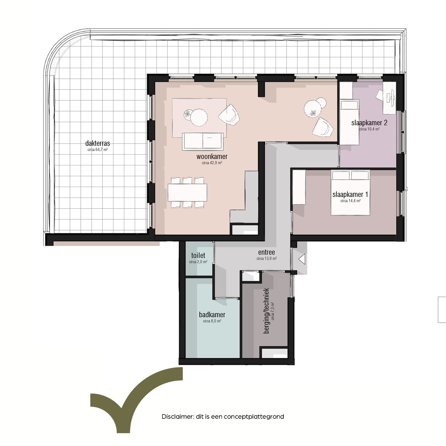 Foto 5 van Topappartement (Bouwnr. 45)