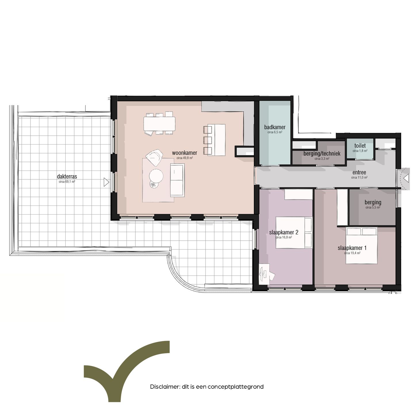 Foto 5 van Topappartement (Bouwnr. 49)