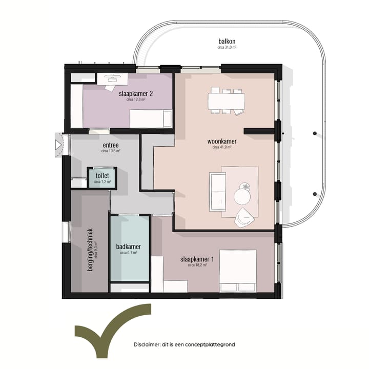 Foto 5 van Type 95 - 110 m2 (Bouwnr. 26)