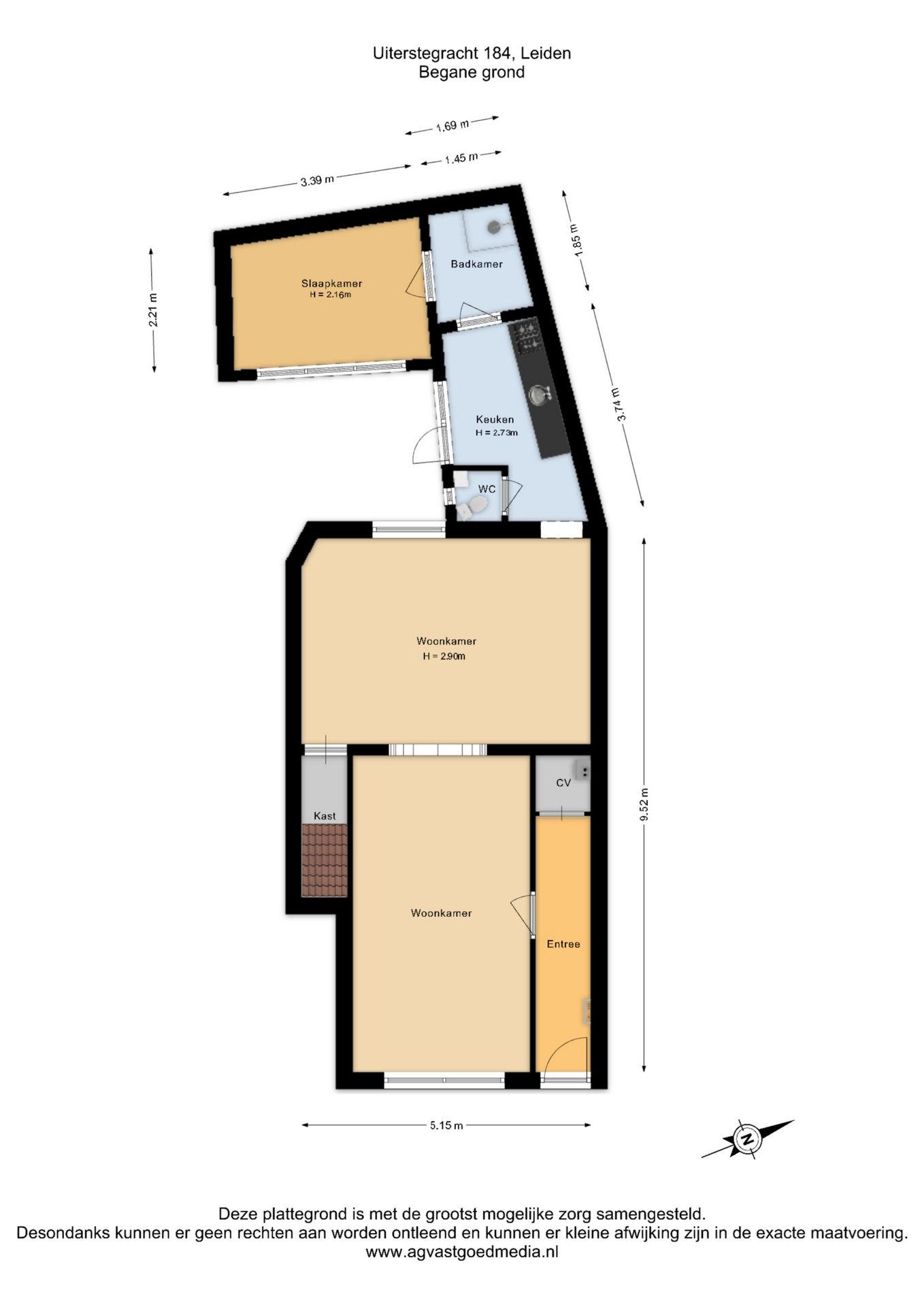 Charming ground floor apartment from 1750 with private west-facing courtyard near Leiden centre — 23