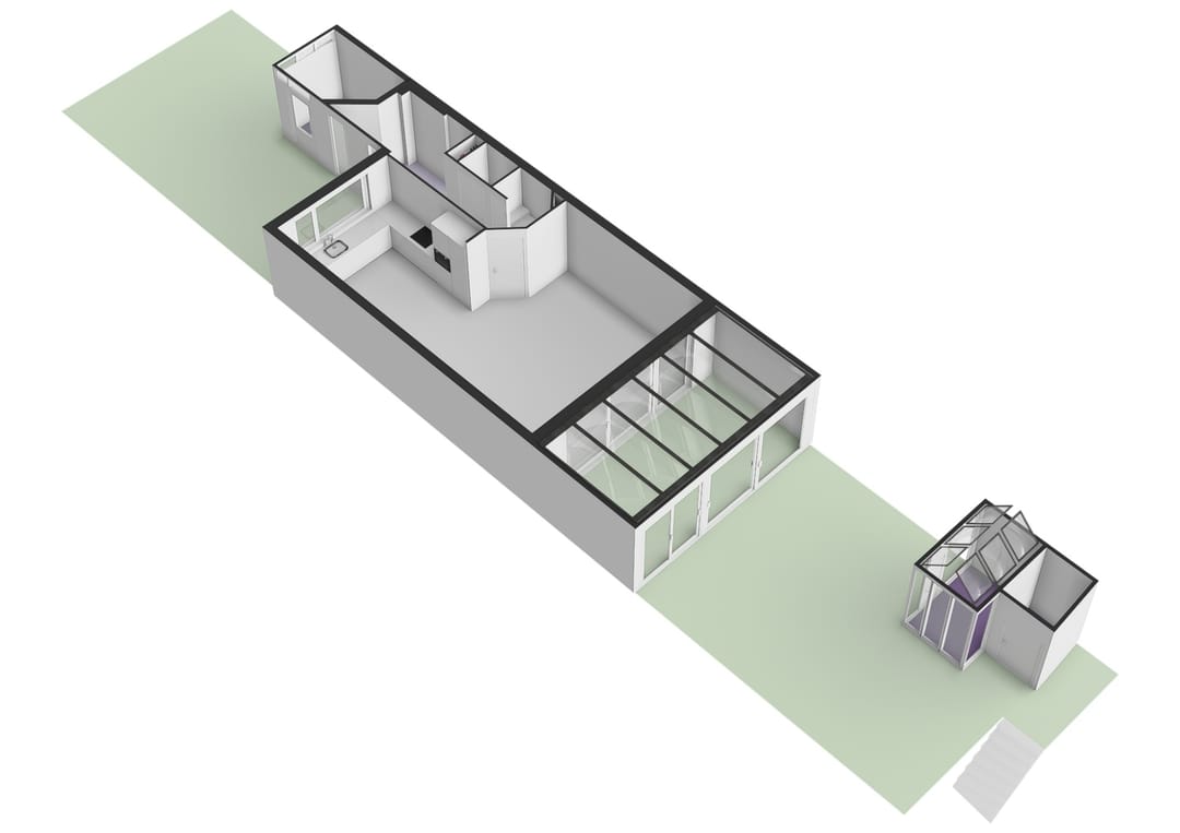 Modern move-in ready family home with glass canopy and waterfront garden — 40