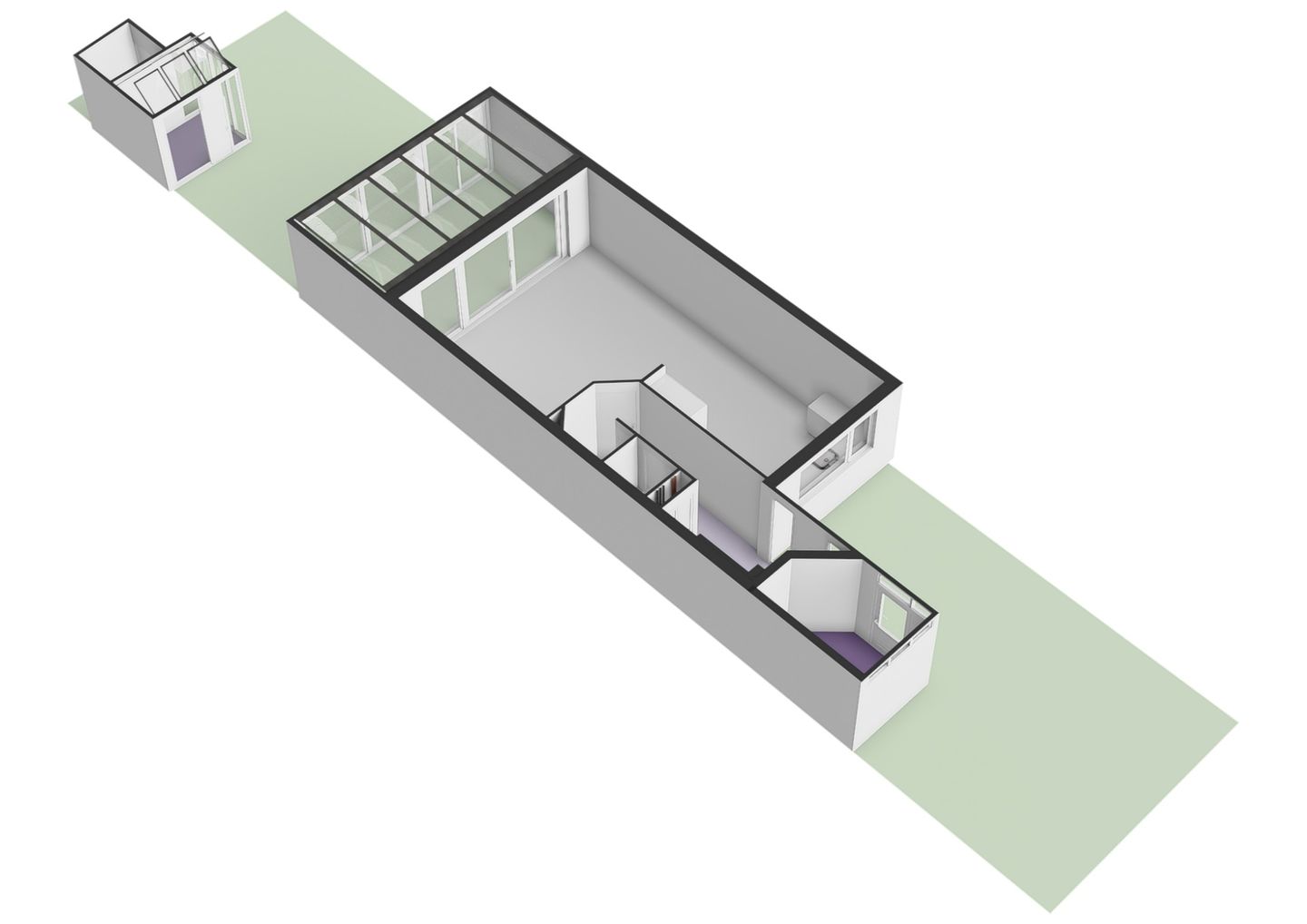 Modern move-in ready family home with glass canopy and waterfront garden — 43