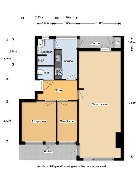 Bright apartment with two balconies and green views in Holtenbroek — 47