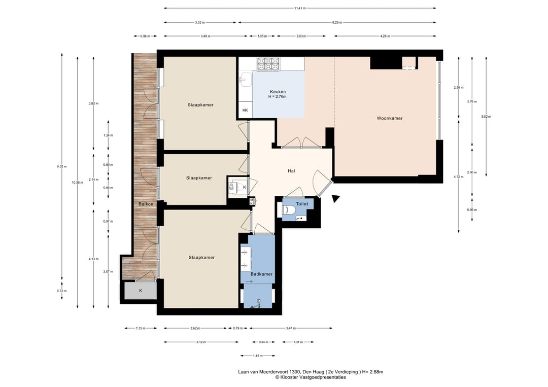 Spacious move-in ready apartment with free view in peaceful Bohemen — 46