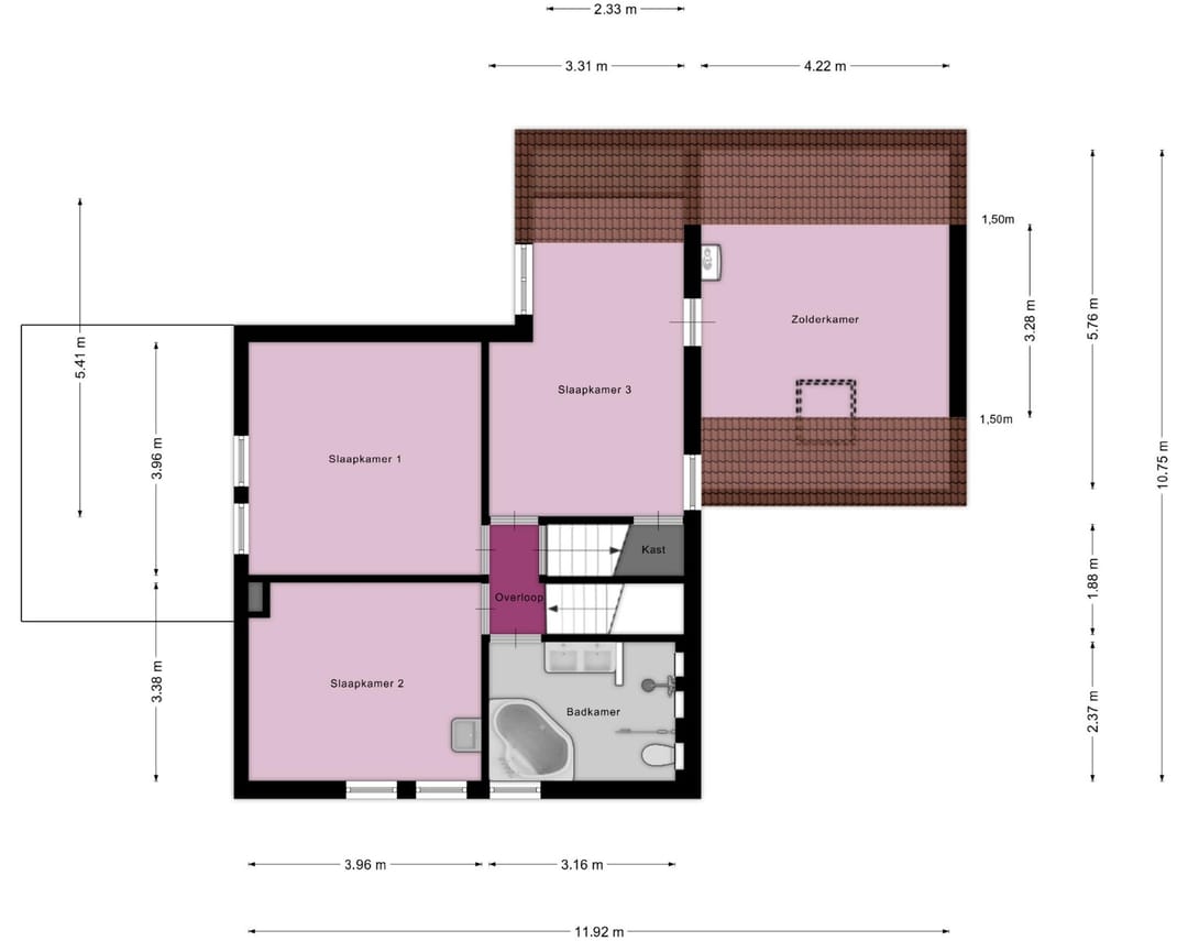 Modern detached home with generous living space and exceptional parking facilities — 40