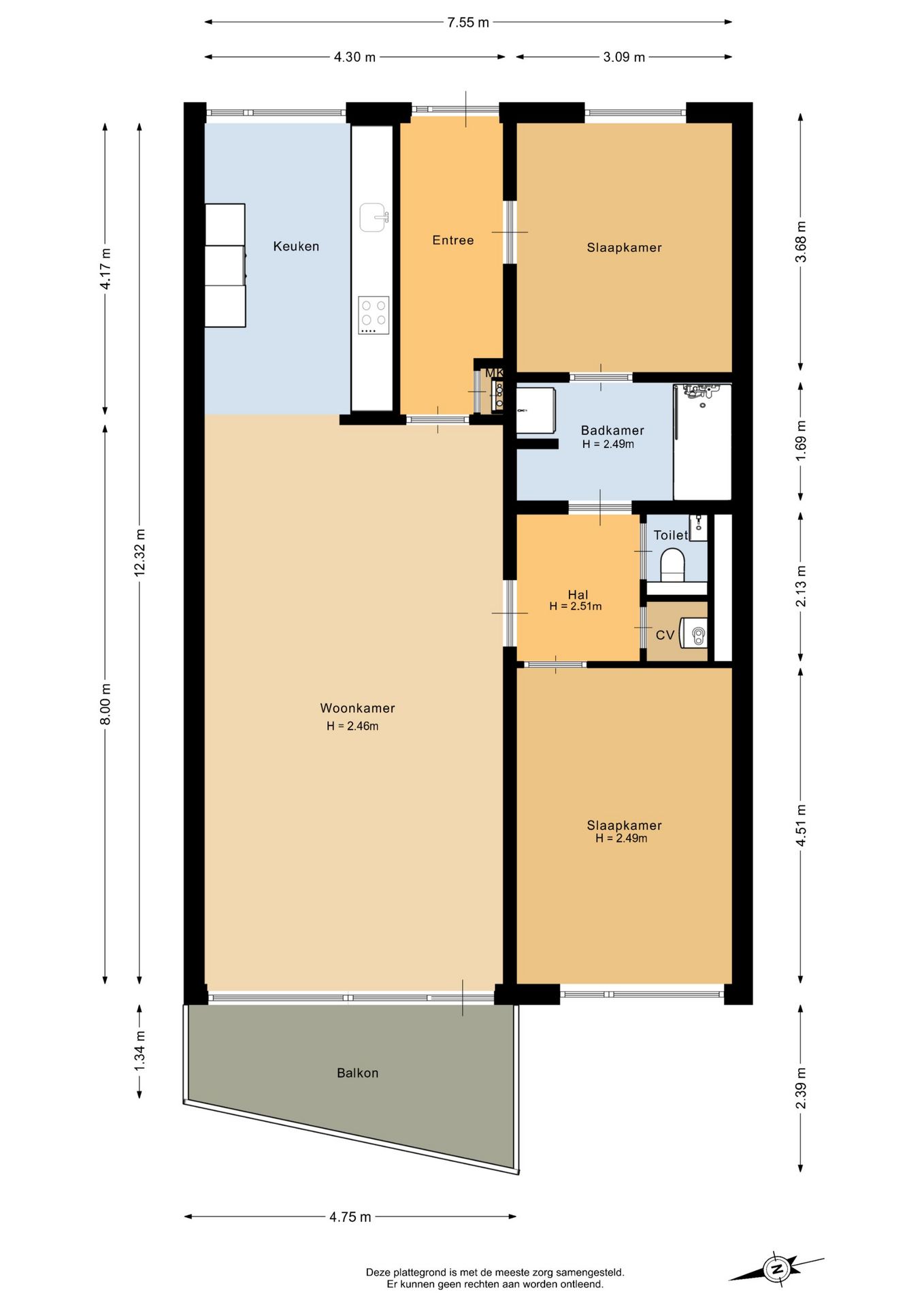 Spacious and Light Apartment with West-Facing Balcony in IJsselstein — 41