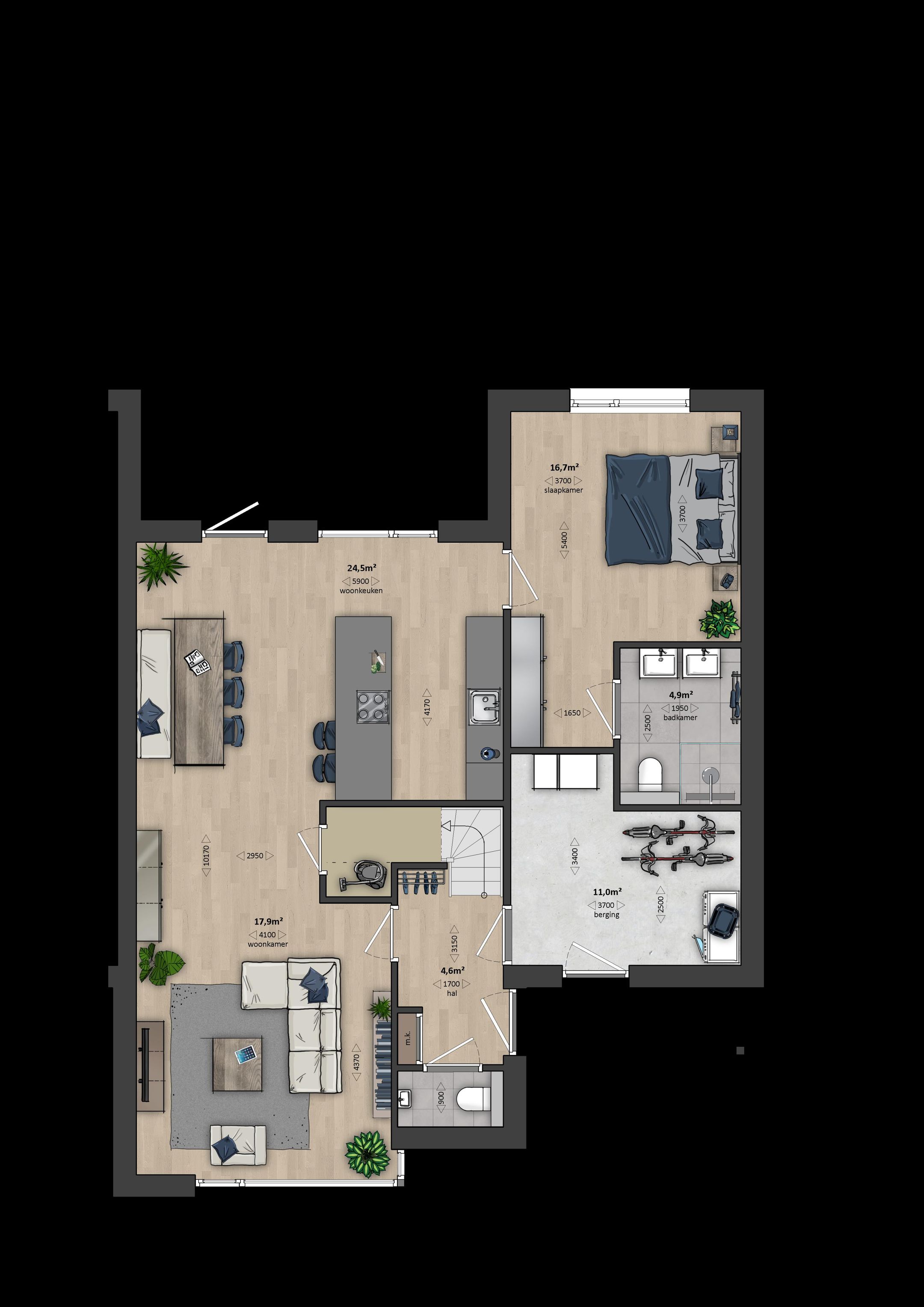 Foto 6 van Tussenwoning (type 4B) (Bouwnr. 363)
