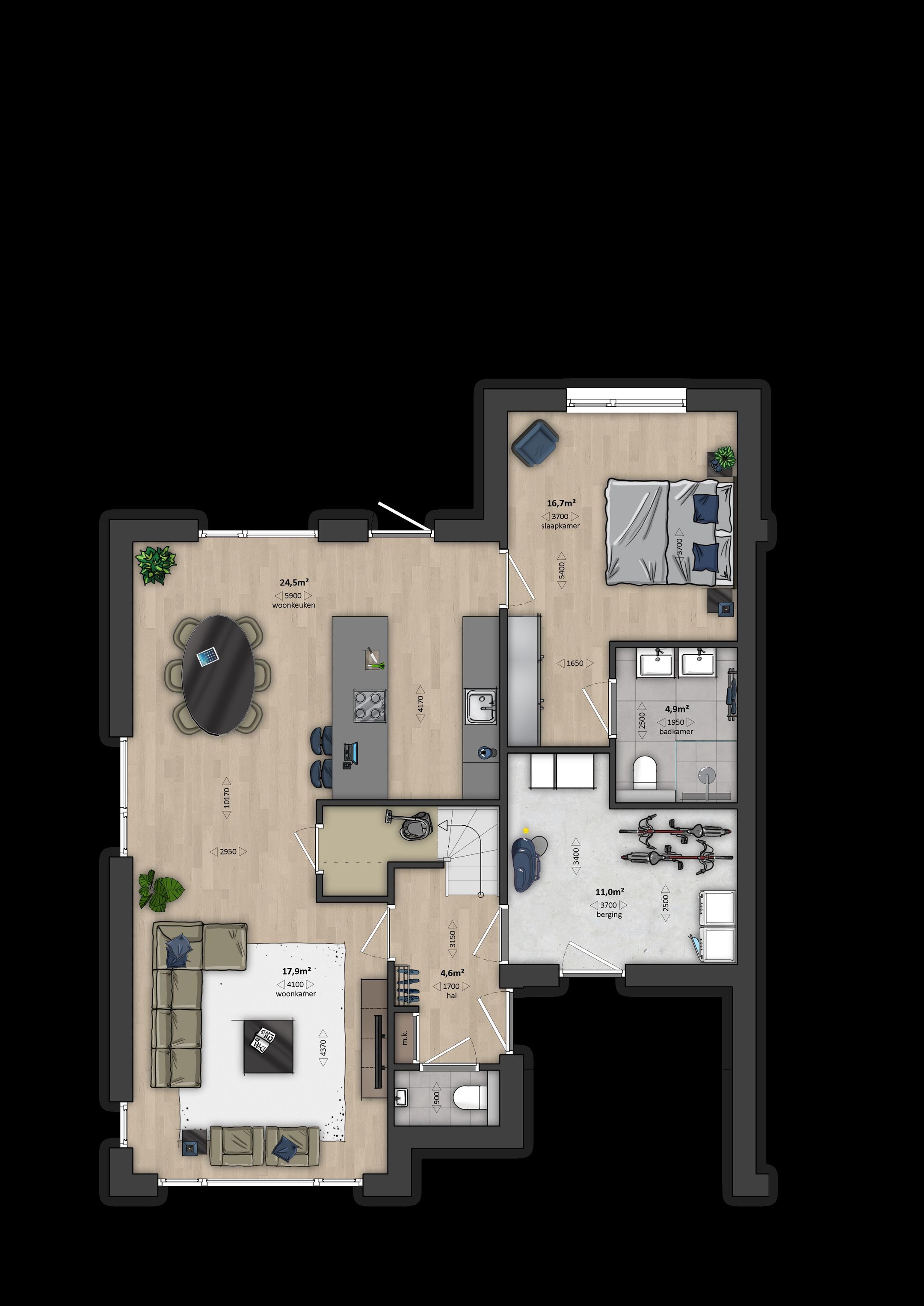 Foto 3 van Hoekwoning (type 4D) (Bouwnr. 358)