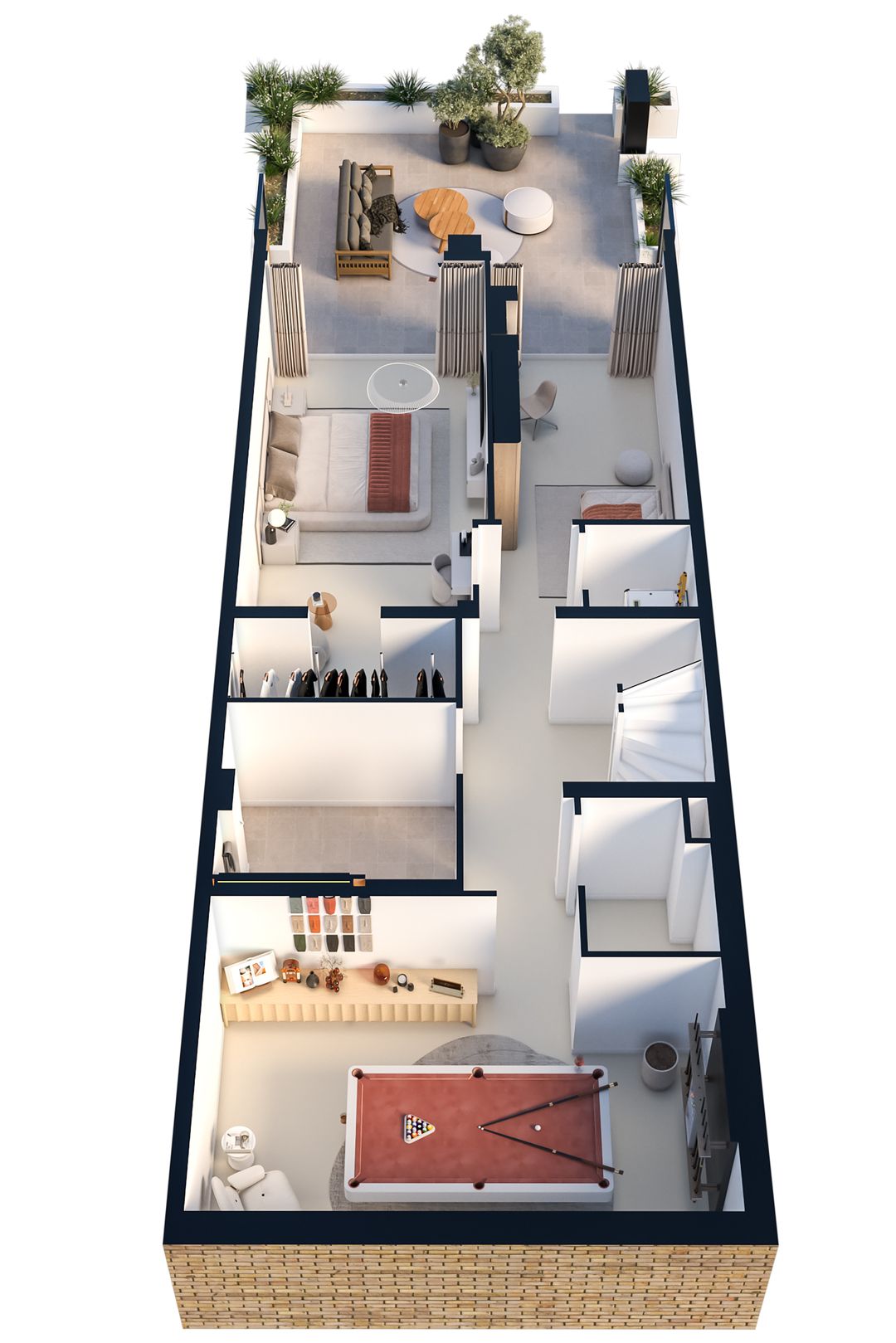 Turn-key luxury duplex apartment with garden and terrace — 18