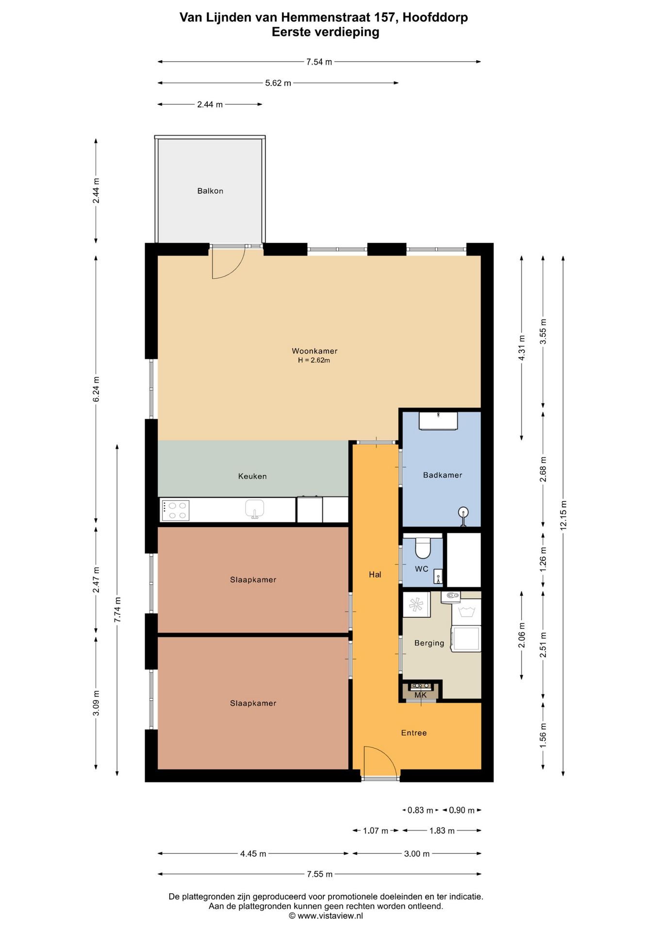 Well-maintained corner apartment with free view near Hoofddorp center — 32