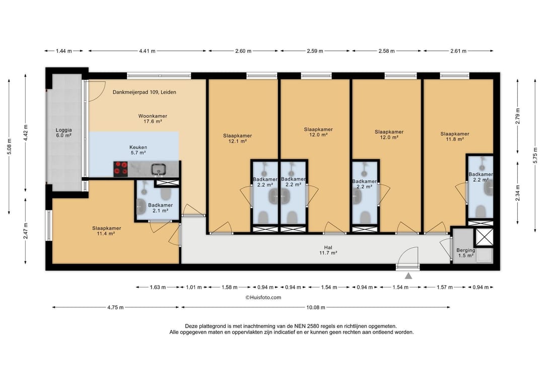 Investment Apartment with 5 Student Rooms in Modern Leiden Complex — 20