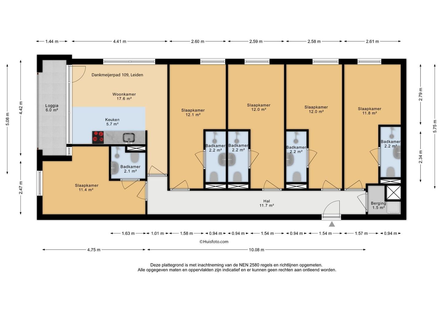 Investment Apartment with 5 Student Rooms in Modern Leiden Complex — 17