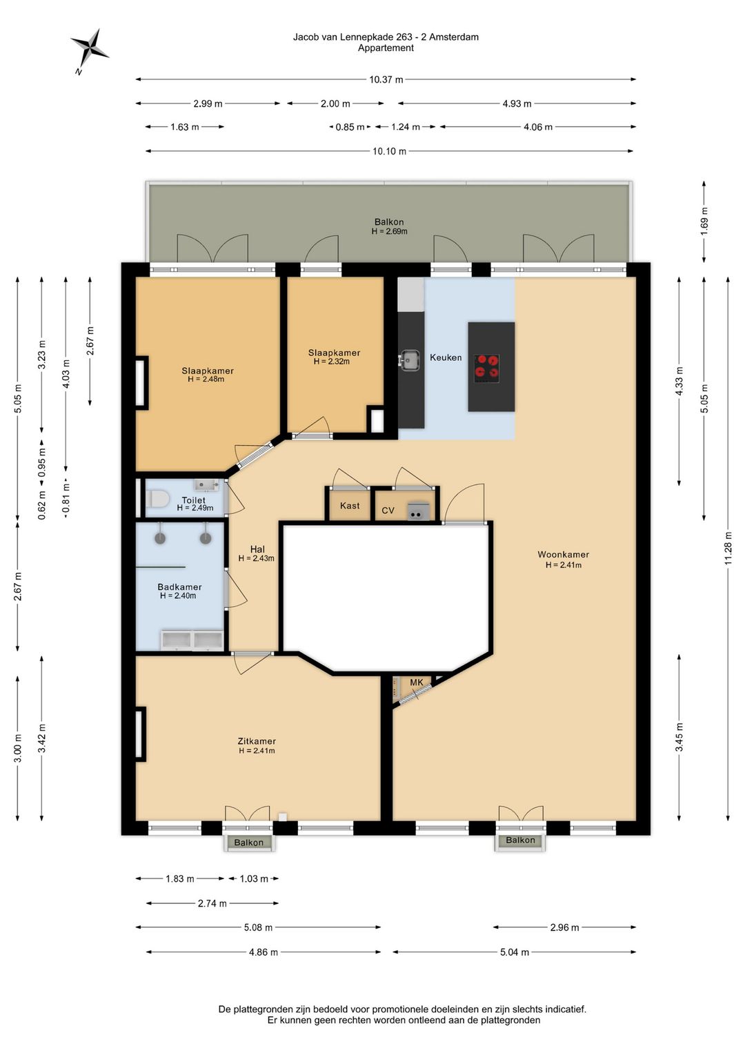 Foto 47 van Jacob van Lennepkade 263-2