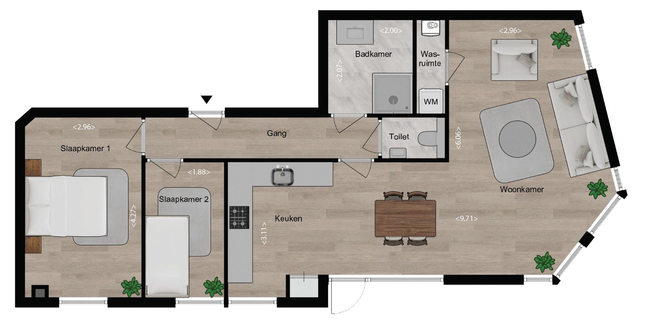 Foto 3 van Appartement 2 (Bouwnr. 0)