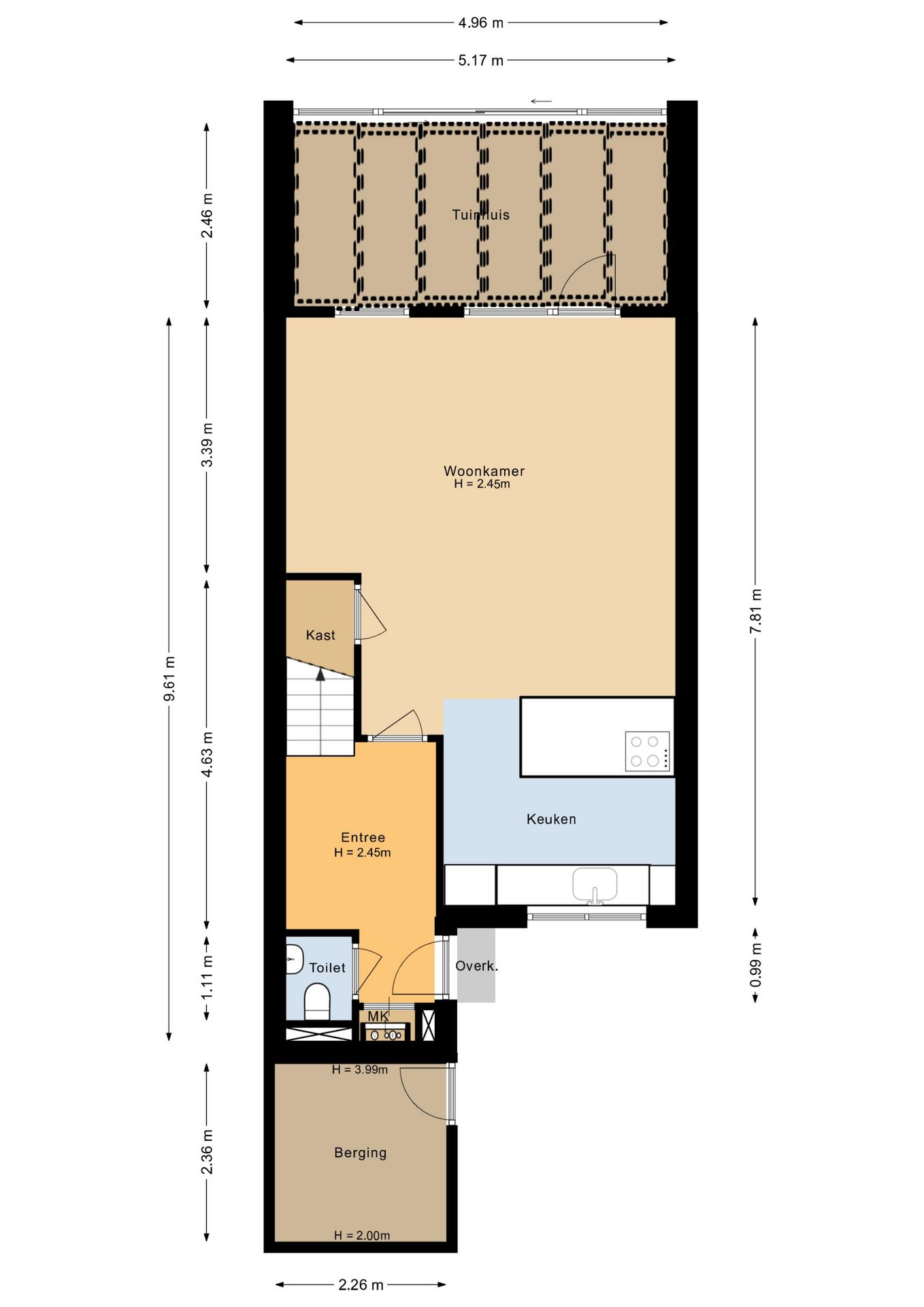Renovated Terraced House with Garden Room and Southwest Garden — 34