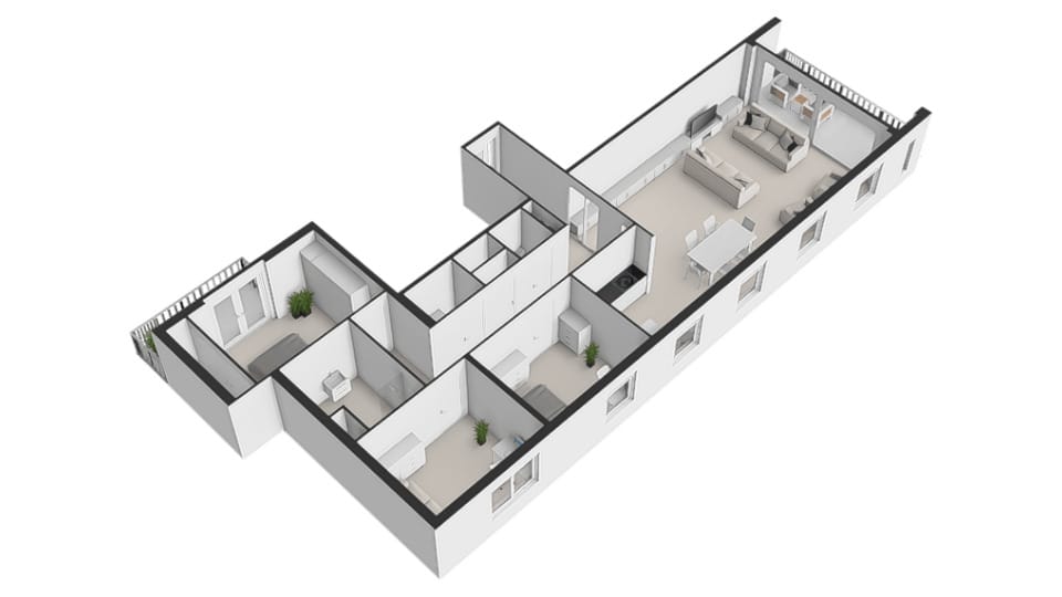 Spacious corner apartment with harbor views in IJburg — 56