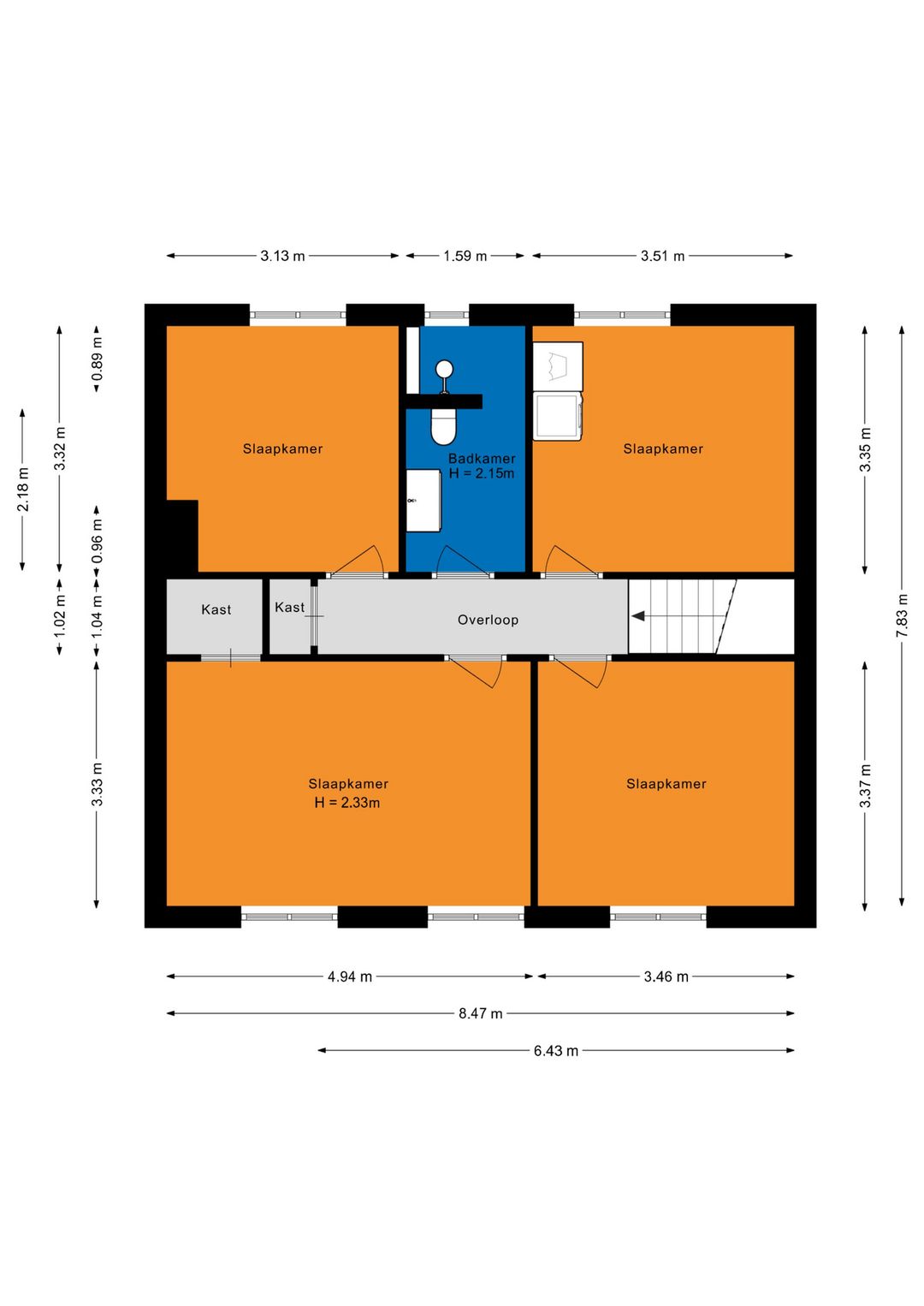 Spacious Maisonnette with Four Bedrooms Near Drunen Center — 32