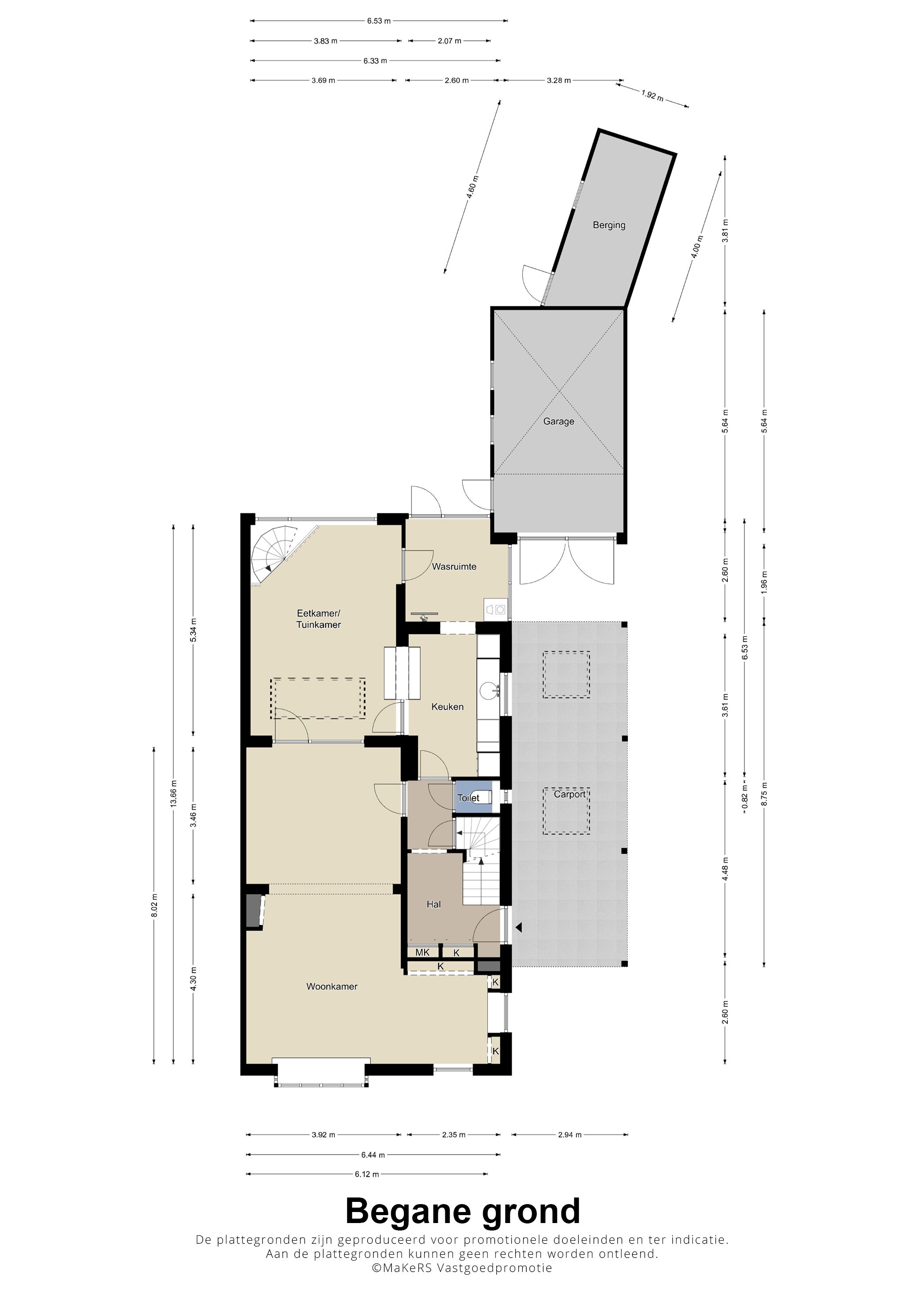 Spacious character semi-detached home with private city garden in Weert center — 55