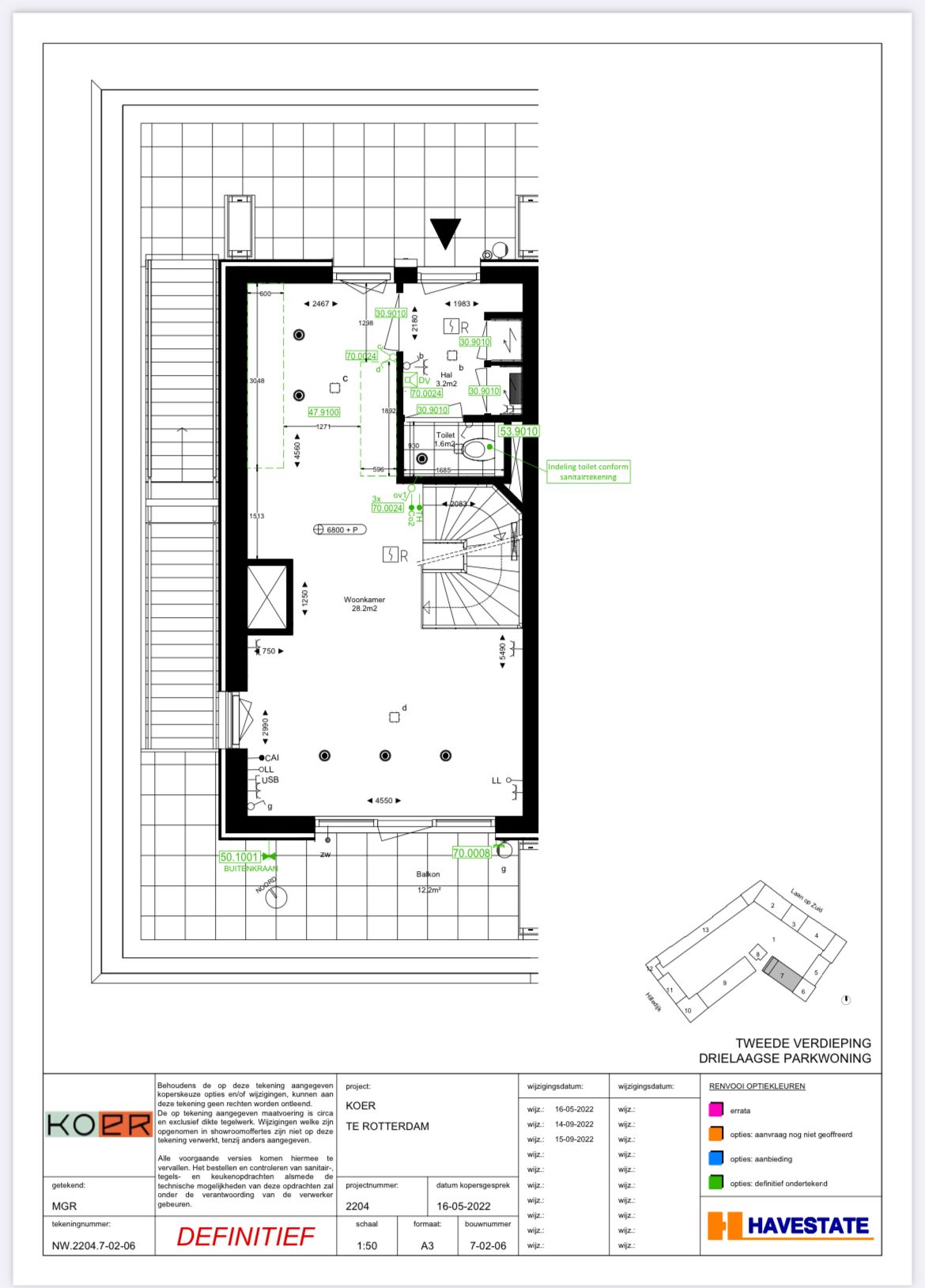 Spacious three-story apartment in green KOER development Rotterdam-Zuid — 34